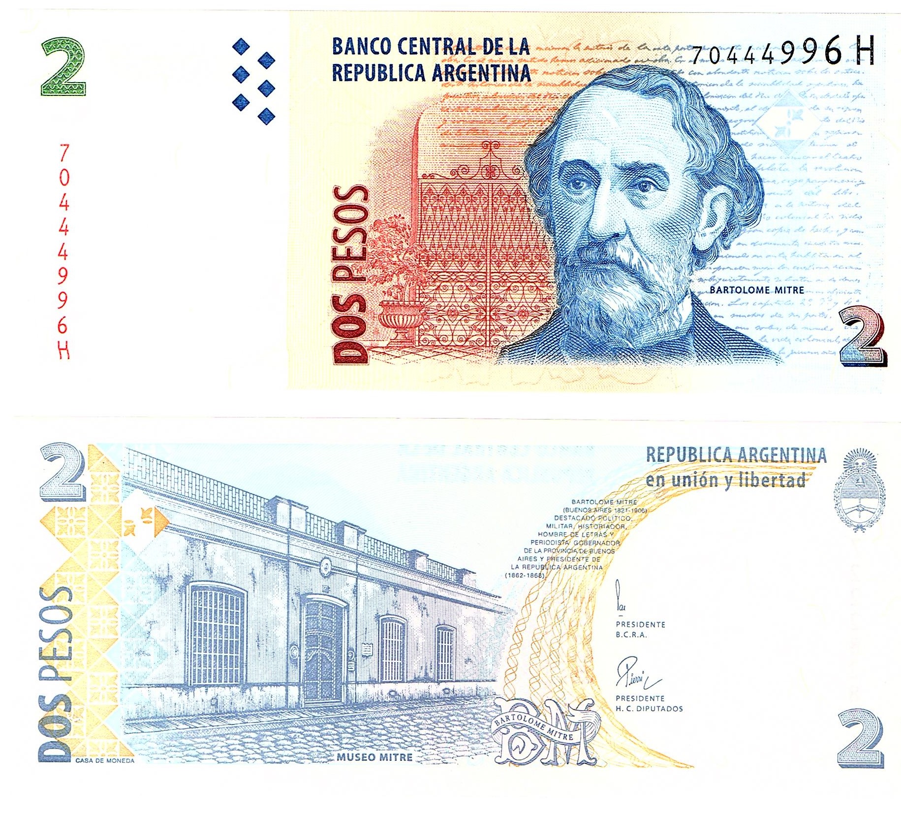 Argentina #352(4)   2 Pesos